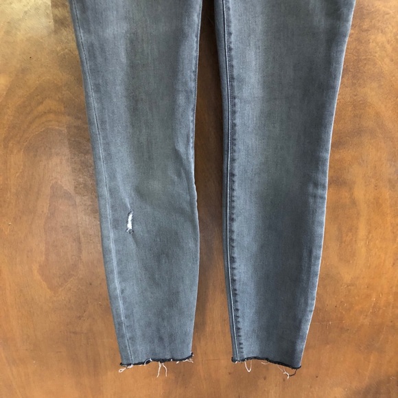 Spanx Gray High Rise Skinny Jeans Stretchy Pull On Shapewear Denim Elastic Comfy - Picture 9 of 13